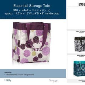 Essential Storage Tote - NEW, black playful parade